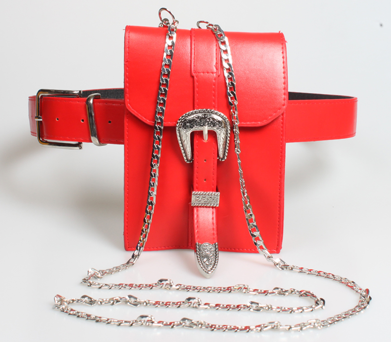 New Multi-function Carved Buckle Long Chain Waist Bag Wholesale Nihaojewelry display picture 8