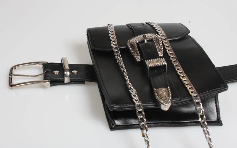 New Multi-function Carved Buckle Long Chain Waist Bag Wholesale Nihaojewelry display picture 4