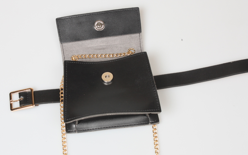 Fashion Decorative Long Chain Solid Color Small Waist Bag Wholesale Nihaojewelry display picture 4