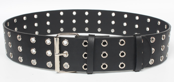 Fashion Ultra-wide Double-breasted Eyelet Belt display picture 4