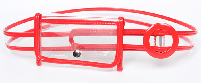 Fashion Plastic Contrast Color Transparent Belt Type Waist Bag Wholesale Nihaojewelry display picture 8