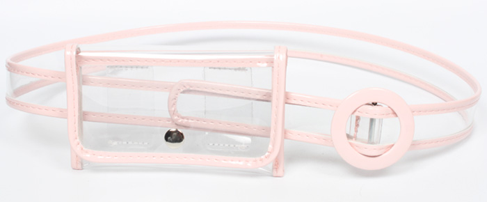 Fashion Plastic Contrast Color Transparent Belt Type Waist Bag Wholesale Nihaojewelry display picture 4