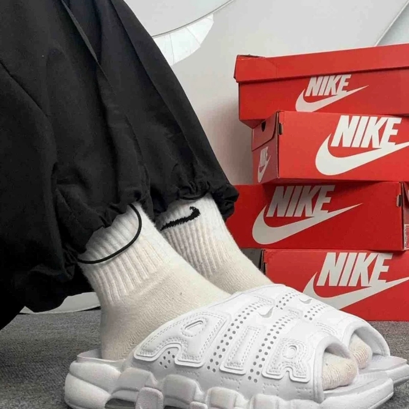 Nike Air More Uptempo Slide Men's Thick-Soled Slippers Fd9883-101