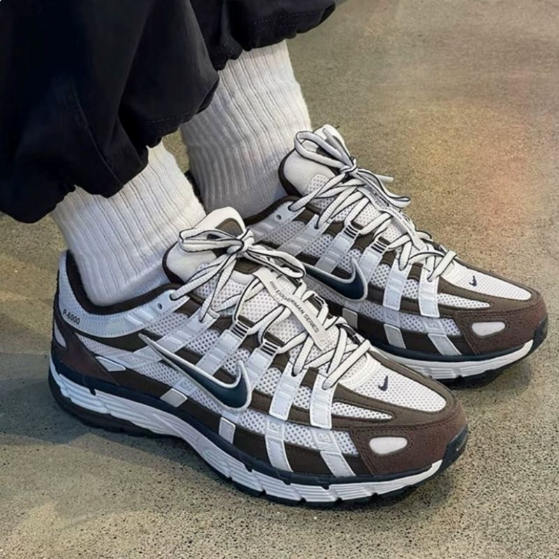Nike P-6000 Brown and White Comfortable Non-Slip Casual Wear-Resistant Sports Running Shoes Hv8972-001 Nike P-6000 Brown and White Comfortable Non-Slip Casual Wear-Resistant Sports Running Shoes Hv8972-001
