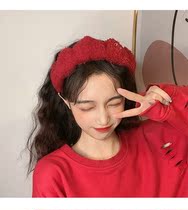 1 good soft ~ wash hair band female Net red ins cute girl thickened hair band headgear hair band