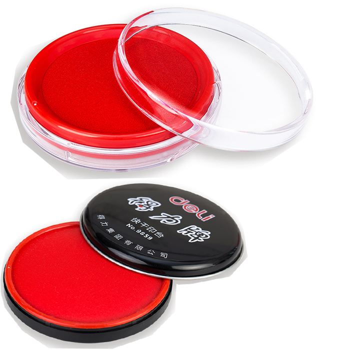 Dei 9863 quick-drying printing table 9859 metal shell printing pad financial stamping office special iron printing pad printing pad