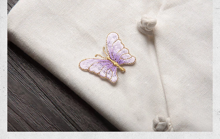 [Cuckoo handmade] chỉ vàng bướm viền thêu vải dán thủ công vật liệu DIY trang trí đính keo nóng - Công cụ & vật liệu may DIY