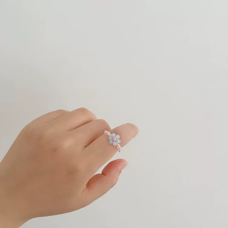Хитро плетеное брендовое милое кольцо в форме цветка, DIY