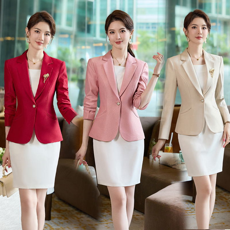 White Dress Suit for Women, News Anchor, Host, Art Exam Formal Wear, Photogenic Suit with Vest Dress Underneath