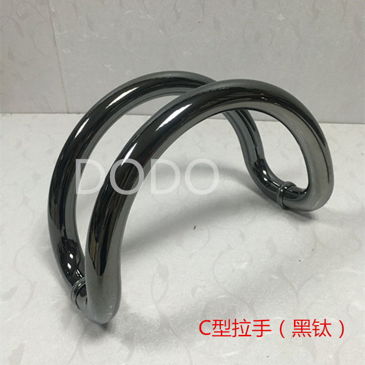 C-type door handle arc handle semi-circle thickened stainless steel handle golden C-type door handle framed door handle
