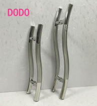 S-shaped door handle stainless steel glass door wooden door handle push-pull frameless frame door handle shower handle