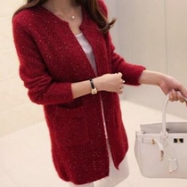 2021 autumn women lon sweater cardian ladies winter coats