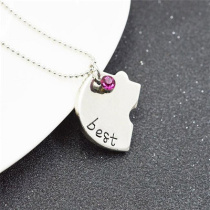 4pcs set best friend forever and ever bff friend necklace