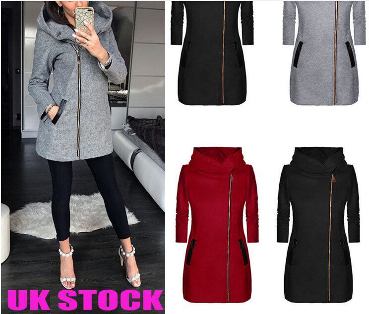 Hot sale Womens winter warm jacket Womens Long Sleeve Zip