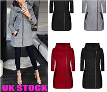 Hot sale Womens winter warm jacket Womens Long Sleeve Zip