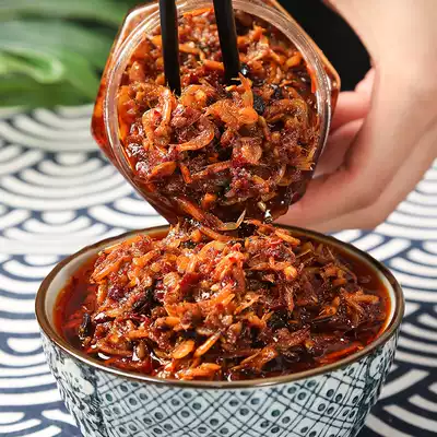 Hunan specialty spicy shrimp paste, shrimp paste, small shrimp, river shrimp sauce, instant bibimbap sauce, spicy noodle sauce