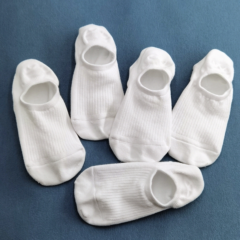 Anti-Odor Socks for Women, Low-Cut Short Socks, Silicone Non-Slip, No-Show, Summer Thin White Cotton Socks, Autumn