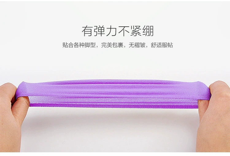 10 cặp vớ thuyền nữ vô hình nông miệng vớ ma thuật thấp để giúp silicone chống trượt mùa hè siêu mỏng tinh thể vớ thịt màu vớ