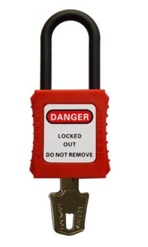 His532 insulation padlock open type nylon lock beam overall anti-magnetic explosion-proof plastic insulation lock industrial safety lock