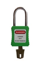 Historical stainless steel lock beam safety padlock multiple colors available all copper lock core His593 safety padlock