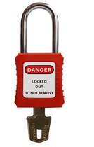 ABS engineering plastic padlock His511 industrial safety management padlock corrosion-resistant industrial lock metal lock beam