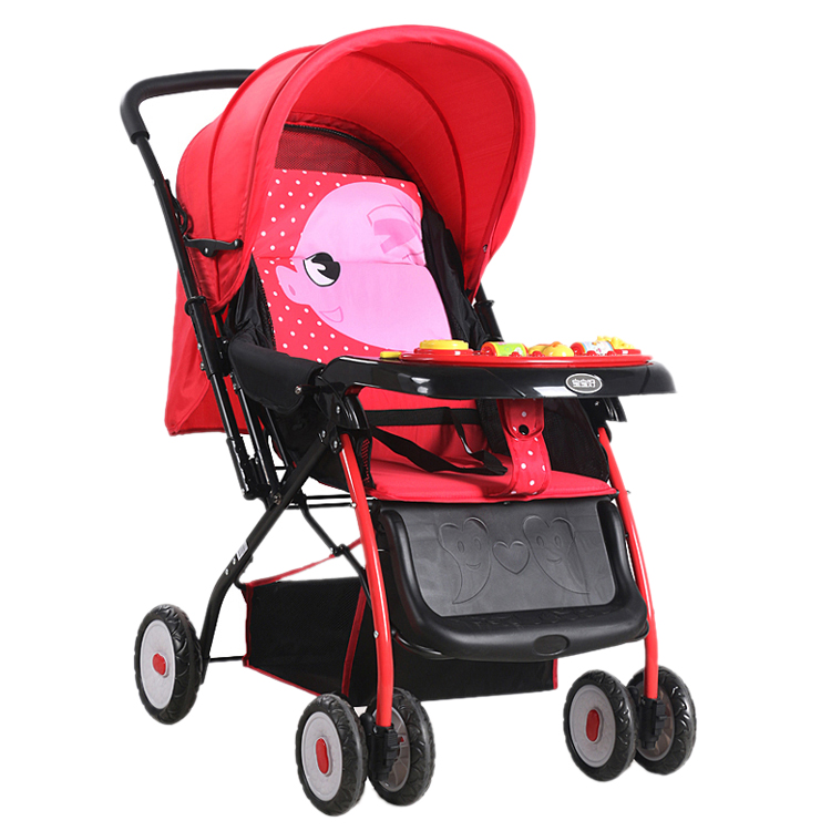 Baby Good 709N Baby Boy Trolley Light Four Wheels Shock-Proof Umbrella Car Can Fold can sit and lie in two-way baby carrier