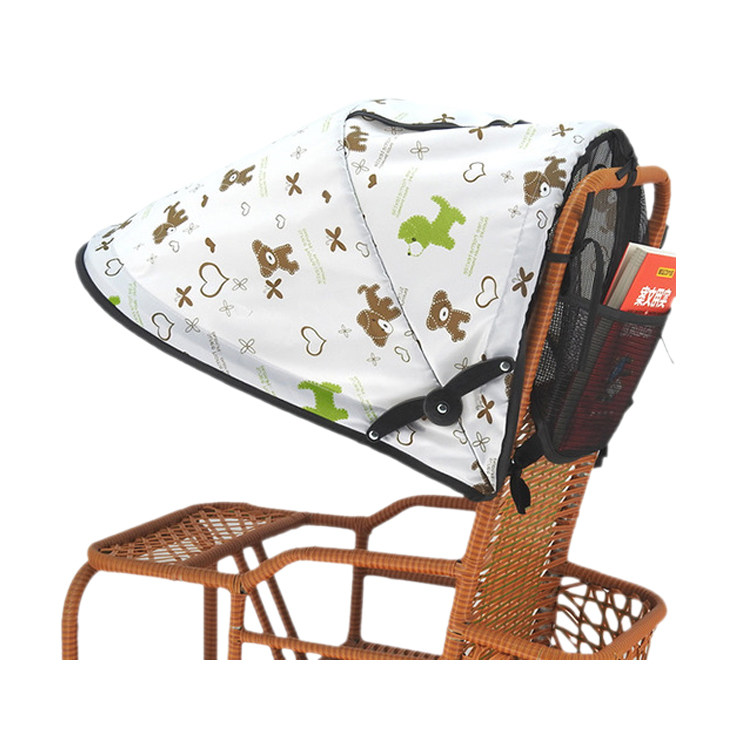 Baby boy trolley Universal shading umbrella bamboo rattan car waterproof rain cover awning umbrella car sunscreen sunscreen sunscreen