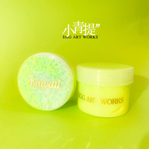 Xiaoqing fluorescent color filling slime sound sweet sound crisp foam ball ball mud egg slime fried ear asmr