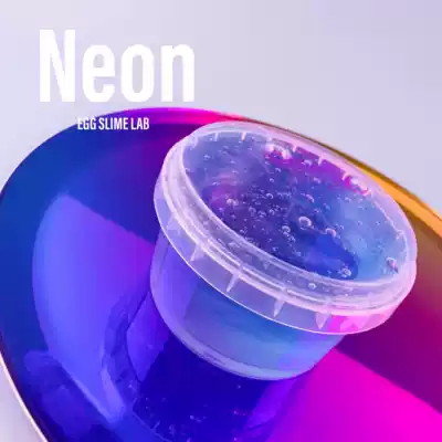 NEON NEON curled up real flower breeze SLIME egg SLIME decompression dizzy Tetto ins Net red toys