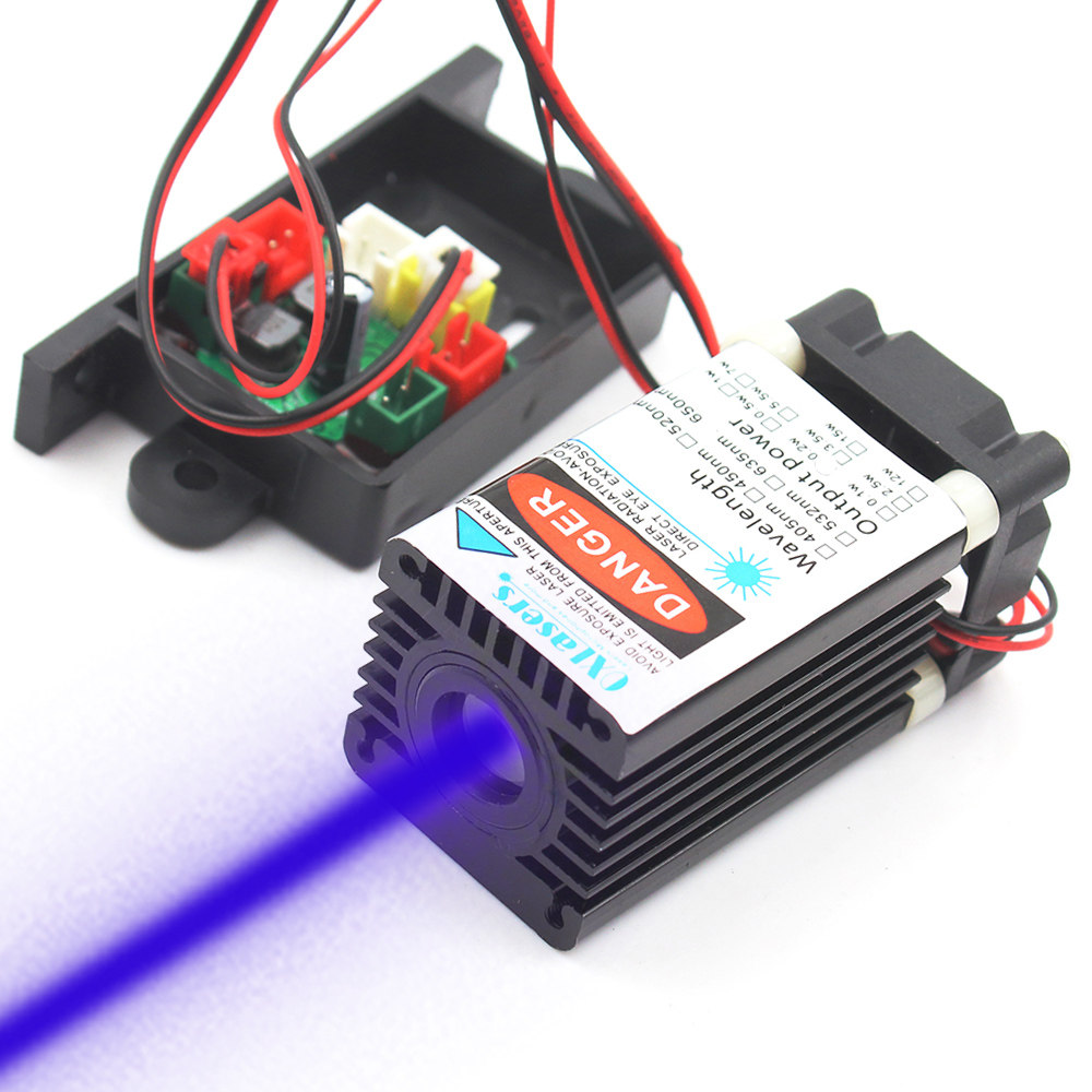 OXLasers 100mW蓝色激光模组12V粗光450nm蓝激光器舞台激光带PWM