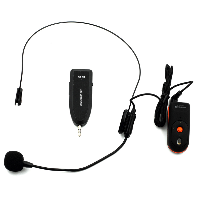 Oxlasers OX-304C 2 4G wireless headset microphone can be connected to collar clip mi mobile phone live karaoke microphone