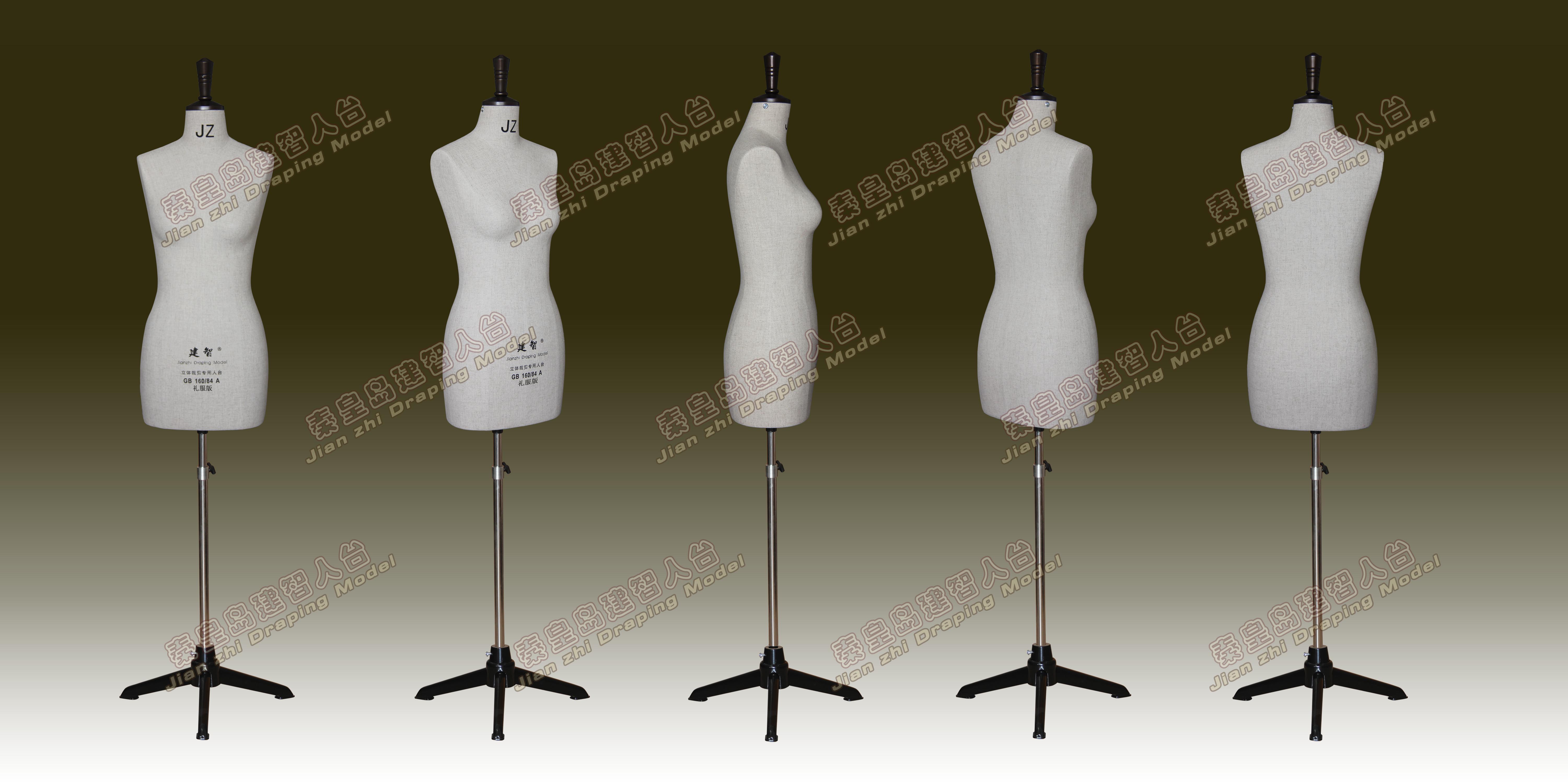 Factory dress version 160 84A Jianzhi female body upper body model professional oblique pin vertical cutting table
