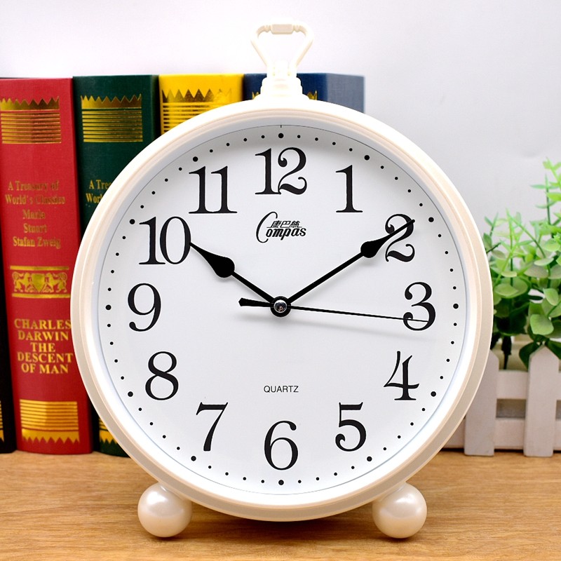 Kangbas Large Character Desk Clock for Living Room and Bedroom, Home Use Desk Clock with Alarm Clock, Creative Nordic Fashion Style