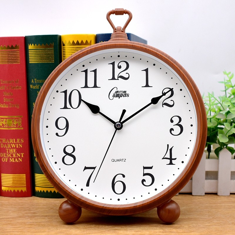 Kangbas Large Character Desk Clock for Living Room and Bedroom, Home Use Desk Clock with Alarm Clock, Creative Nordic Fashion Style