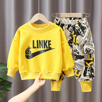 Boy Clothing Boy Suit Spring Autumn 2022 New Ocean Gas 3 Baby Fall 5 Young Boy Children Autumn Clothing Two Sets