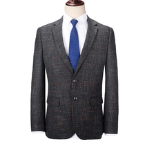 New autumn and winter business casual plaid suit casual men fashion handsome coat single West Coat men manufacturers promotion