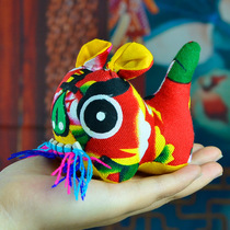 Folk Crafts Pure Handmade Cloth Tiger Doll Mini Small Tiger Toy Children Small Gift Folk Souvenirs