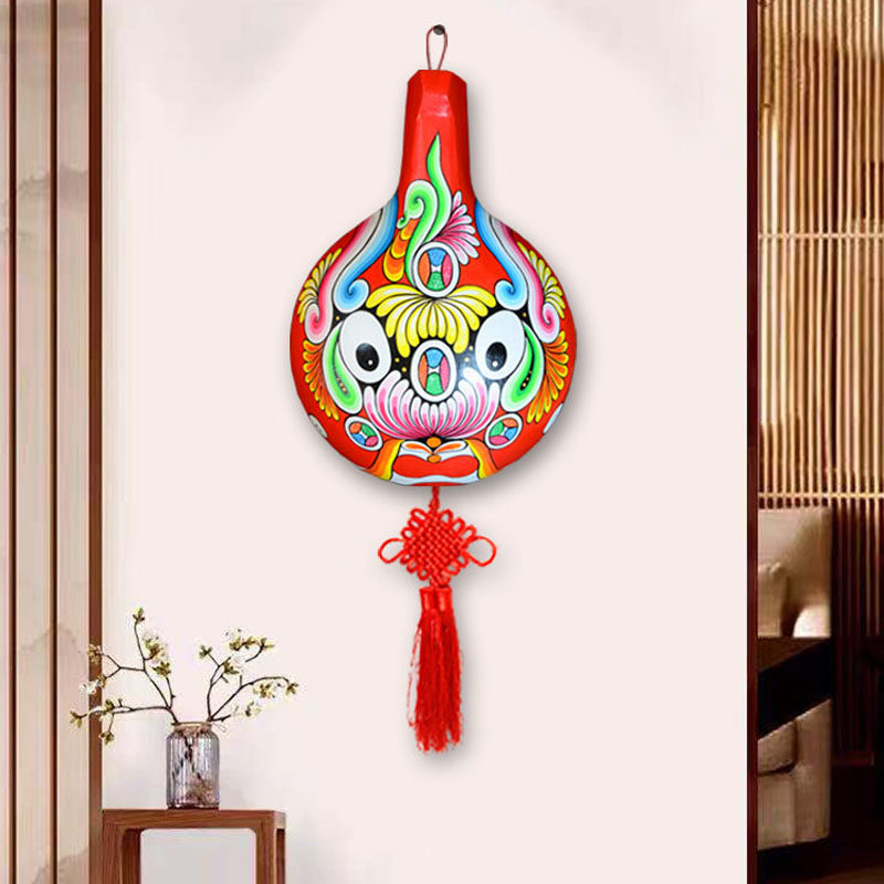 Folk handicraft Peking Opera club fire horse spoon facial makeup decoration pendant town house folk custom antique Chinese decoration pendant