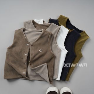 Autumn and winter children's warm austrian velvet vest