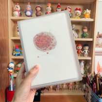 (Red panda)Transparent HD album postcard Watercolor paper gouache lead hand-painted artwork draft storage book