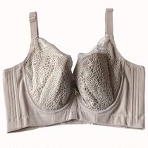  Soft steel rim thin underwear sexy gathered upper support anti-sagging adjustment bra side side breast beauty back bra black