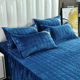 Warm crystal velvet pillowcase autumn and winter thickened flannel quilted pillow cover single plus velvet pillow core cover pair