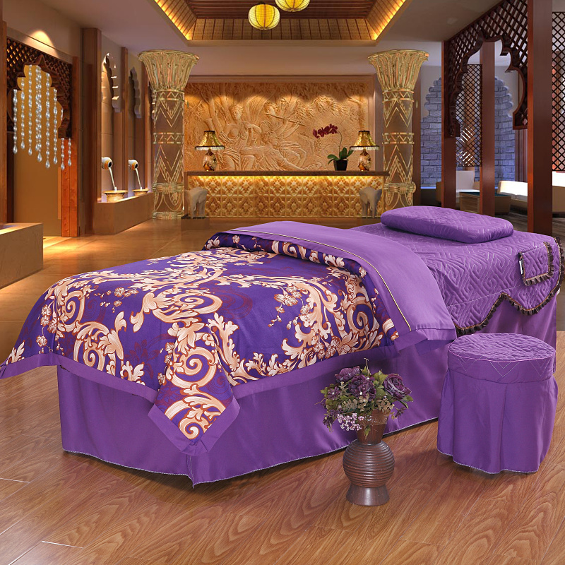Phong cách chung làm đẹp bao gồm bốn bộ cơ thể massage giường bao gồm massage massage giường bìa giải phóng mặt bằng đặc biệt giá khăn trải giường spa