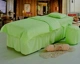 Ren làm đẹp trải giường bốn bộ vỏ giường bằng vải lụa mềm mại thẩm mỹ viện dành riêng trái tim màu hồng tím