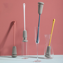 Washing Cup artifact Cup brush household bottle brush washing Cup rinse kitchen cleaning brush tea stain sponge long handle rotating brush