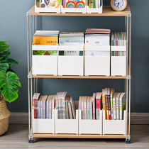 Book storage box students put book box Oxford tree children picture book finishing artifact desktop storage basket