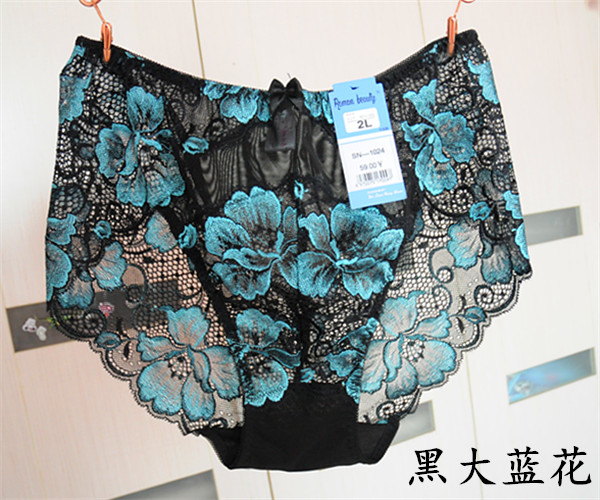 Phân bón đặc biệt XL eo cao kích thước lớn 240 pounds chất béo MM lưới ren thêu tam giác nữ đồ lót quan lot nam cao cap