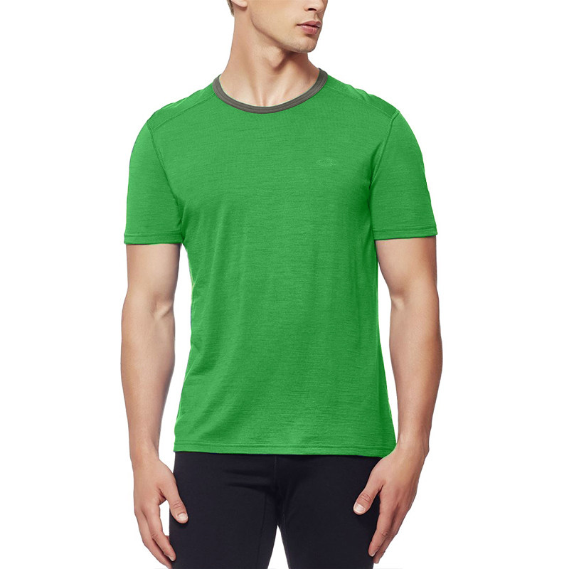Sea Naughty IcEBREAKER Melinu Wool T-Shirt Men Outdoor Casual Short Sleeve Perspiration Anti-Smell Speed Dry T-shirt