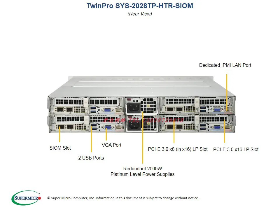 Ultra-2028TP-HTR-SIOM quad 2U server quasi-system X10DRT-PS quad node VPS-Taobao