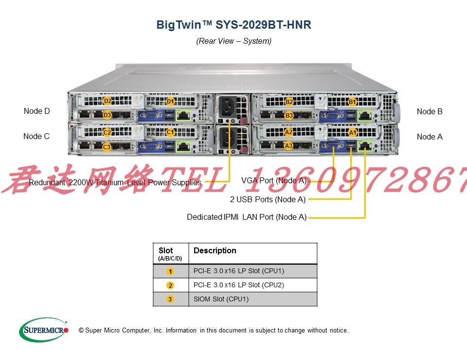 Ultra-micro SYS-2029BT-HNTR server 4-node quadron X11DPT-B 24NVME 3647-Taobao